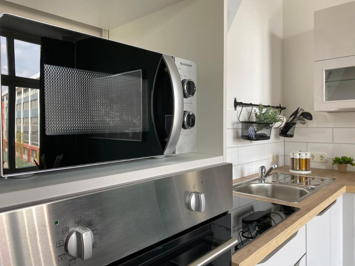 Stilvolles Loft Mit Kostenlosem Fahrrad Magdeburg Exteriör bild
